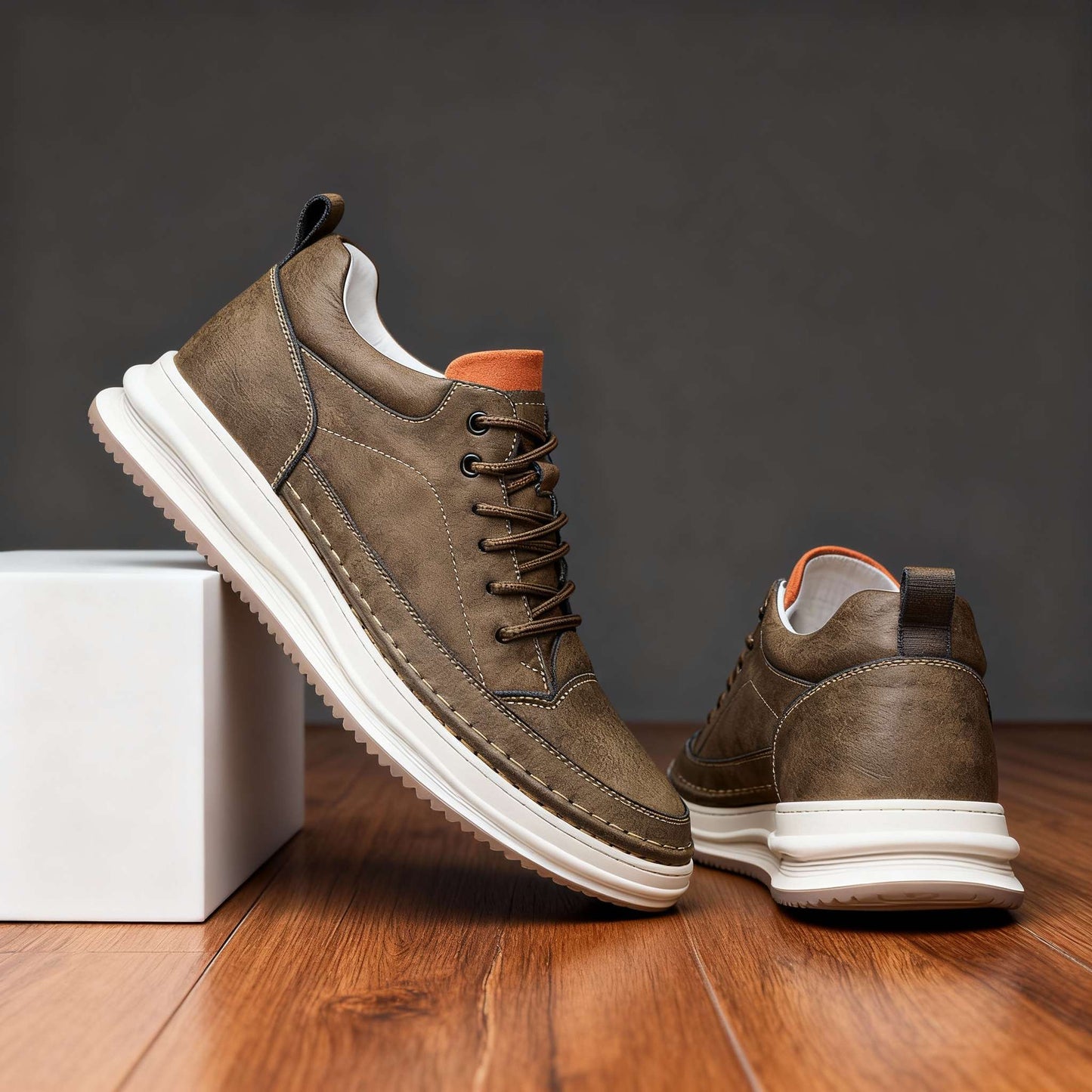 Baskets Homme Smart Casual | Tige Mi-Haute