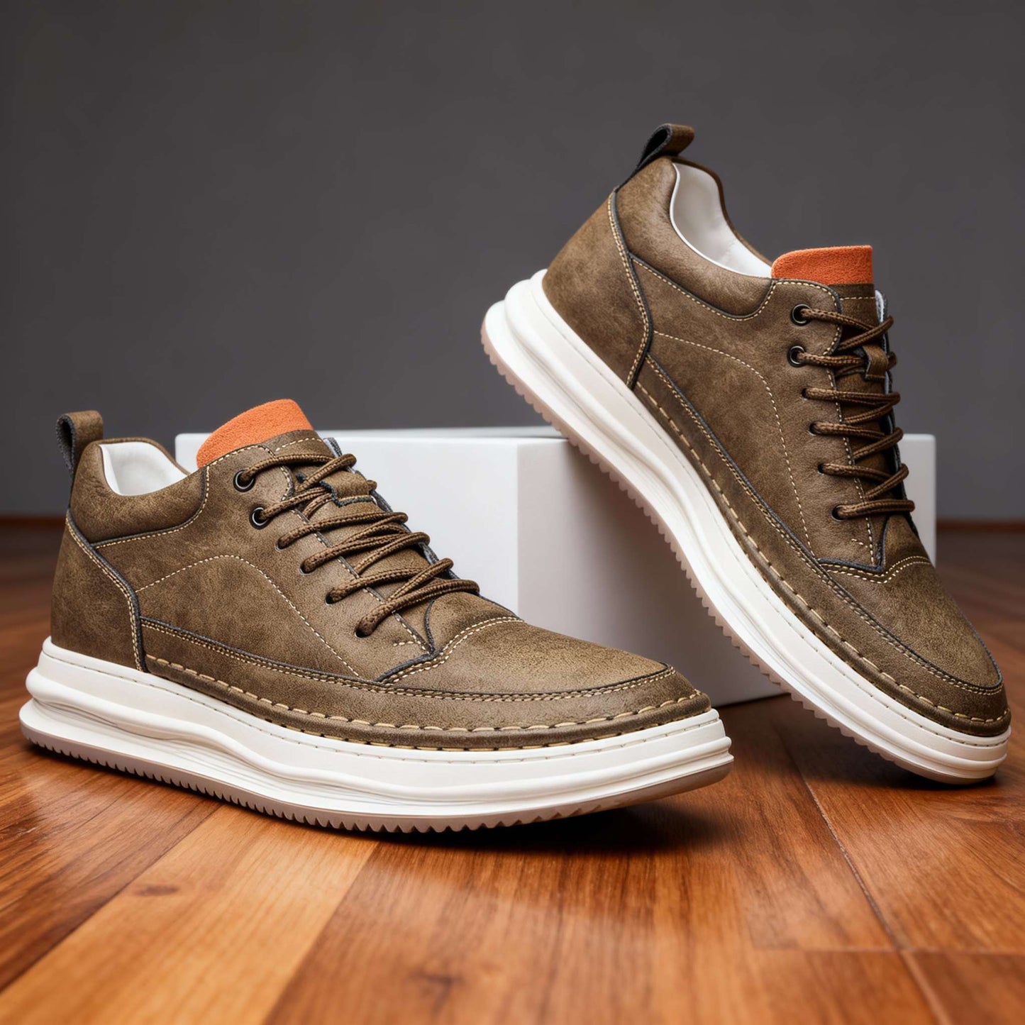 Baskets Homme Smart Casual | Tige Mi-Haute