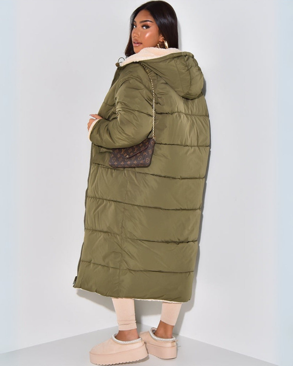 Manteau d'Hiver Femme Réversible | Design Double Face