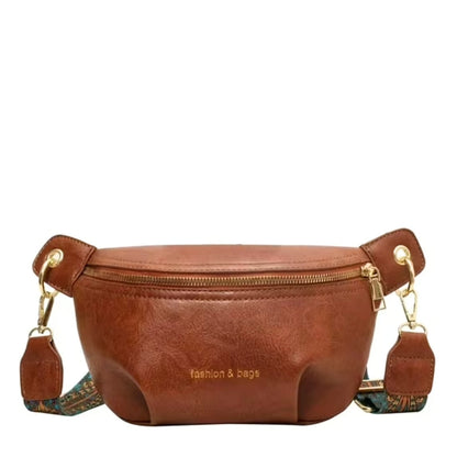Sac banane cuir tendance large sangle