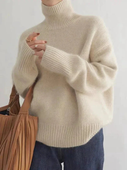 Pull Col Roulé Femme