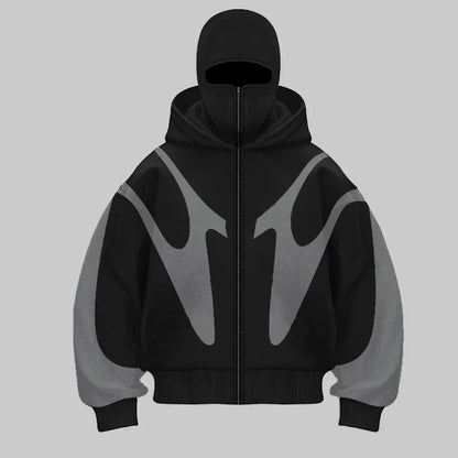Sweat à capuche cagoule unisexe avec masque