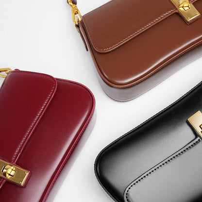 Sac bandoulière doré tendance femme