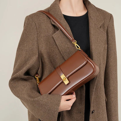 Sac bandoulière doré tendance femme