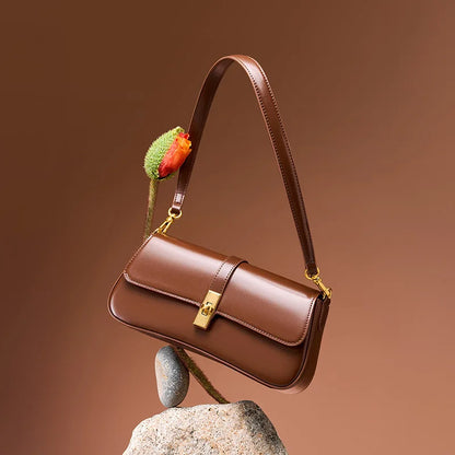 Sac bandoulière doré tendance femme