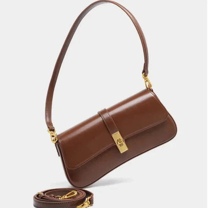Sac bandoulière doré tendance femme