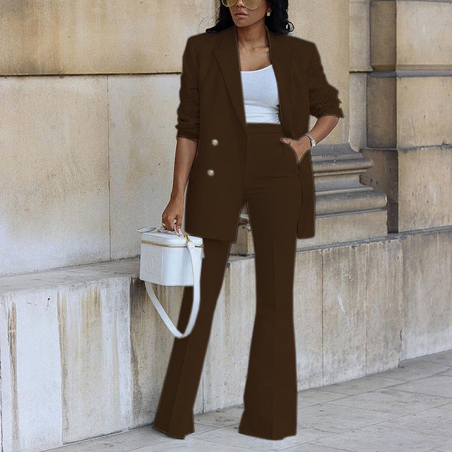 Ensemble blazer femme élégant deux pièces