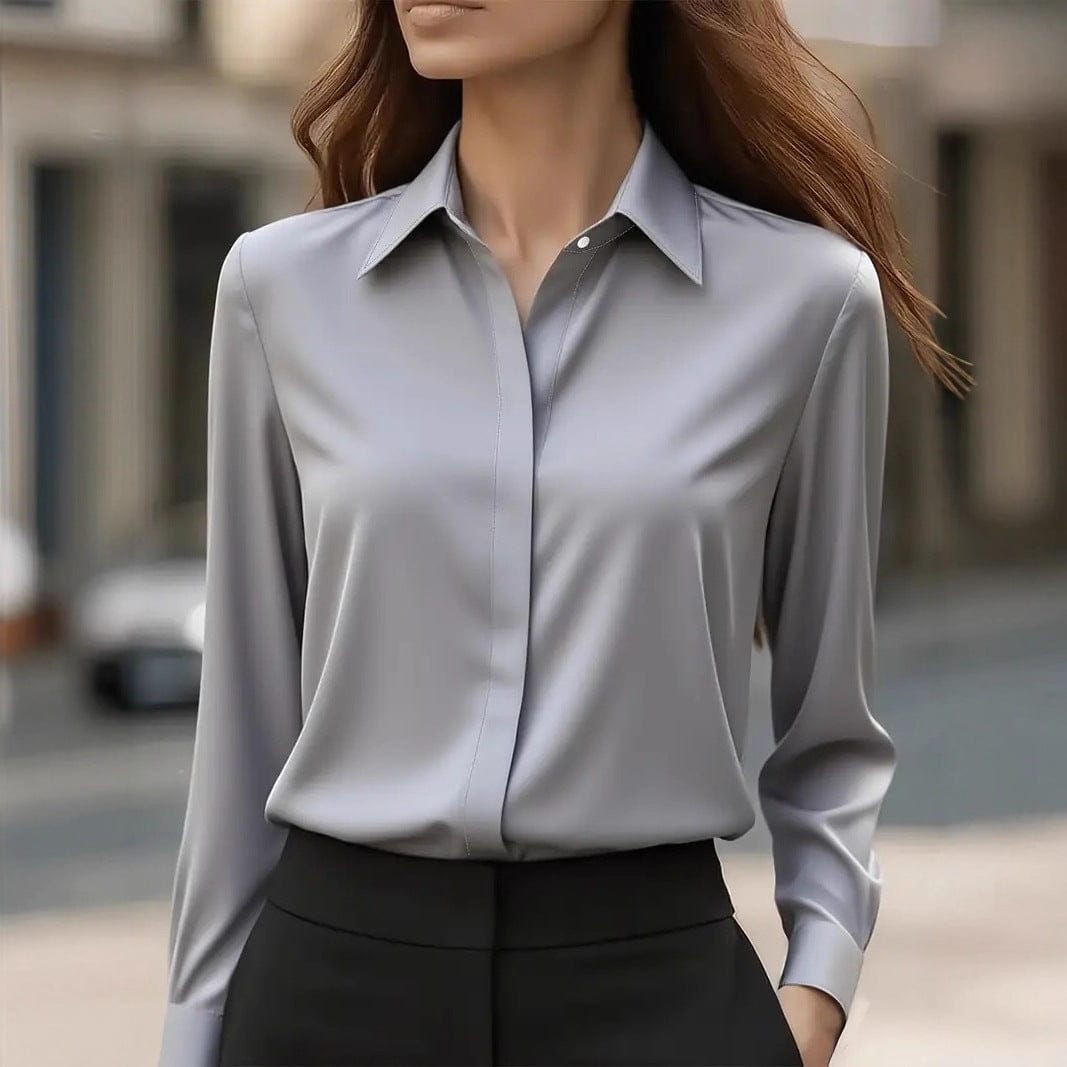 Blouse Femme Intemporelle à Col Chemise | Boutonnée