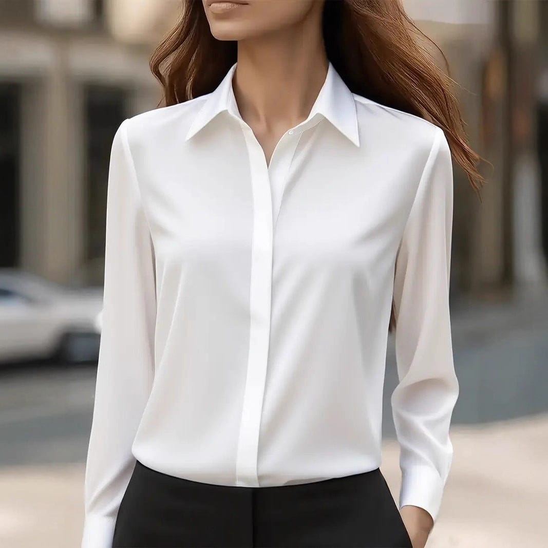 Blouse Femme Intemporelle à Col Chemise | Boutonnée