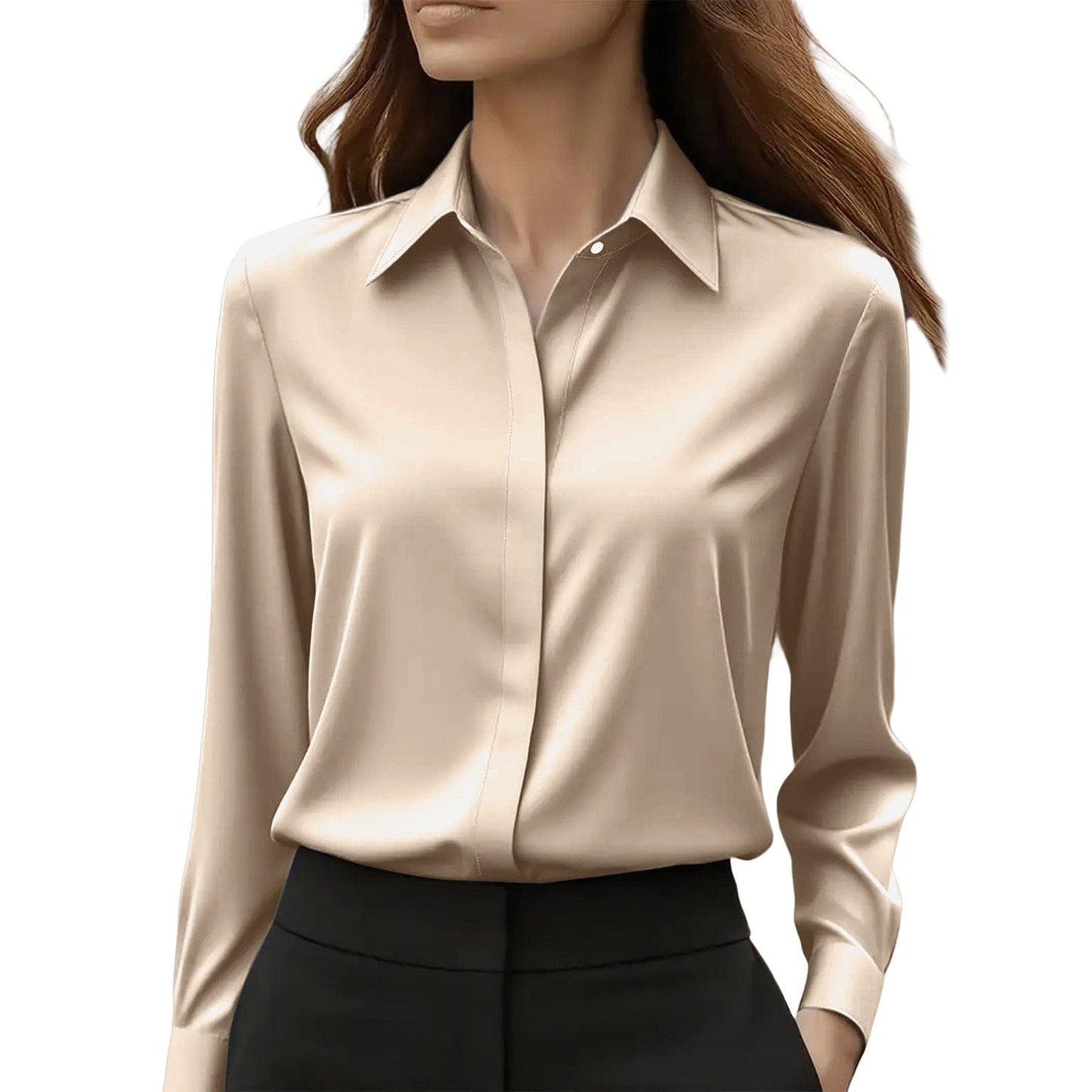 Blouse Femme Intemporelle à Col Chemise | Boutonnée