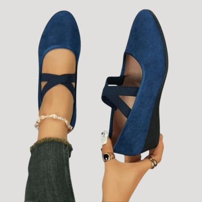 Chaussures Mary Jane Femme Compensées | Brides Croisées
