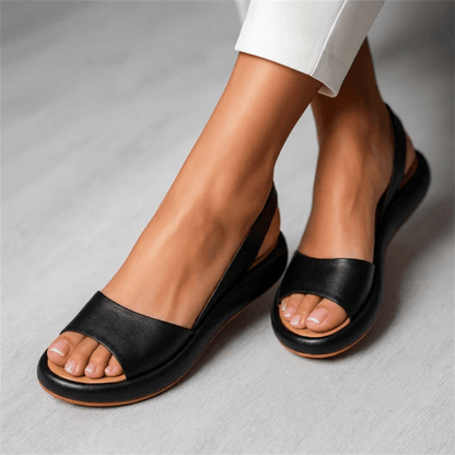 Sandales Slingback Femme à Bout Ouvert | Antidérapantes