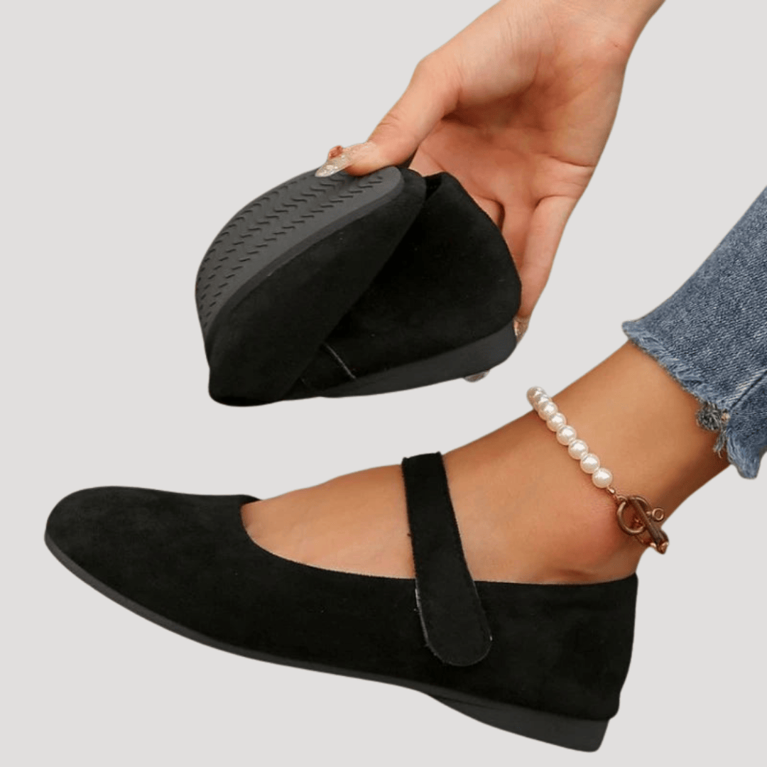 Ballerines Mary Jane Femme à Bout Rond | Bride Réglable