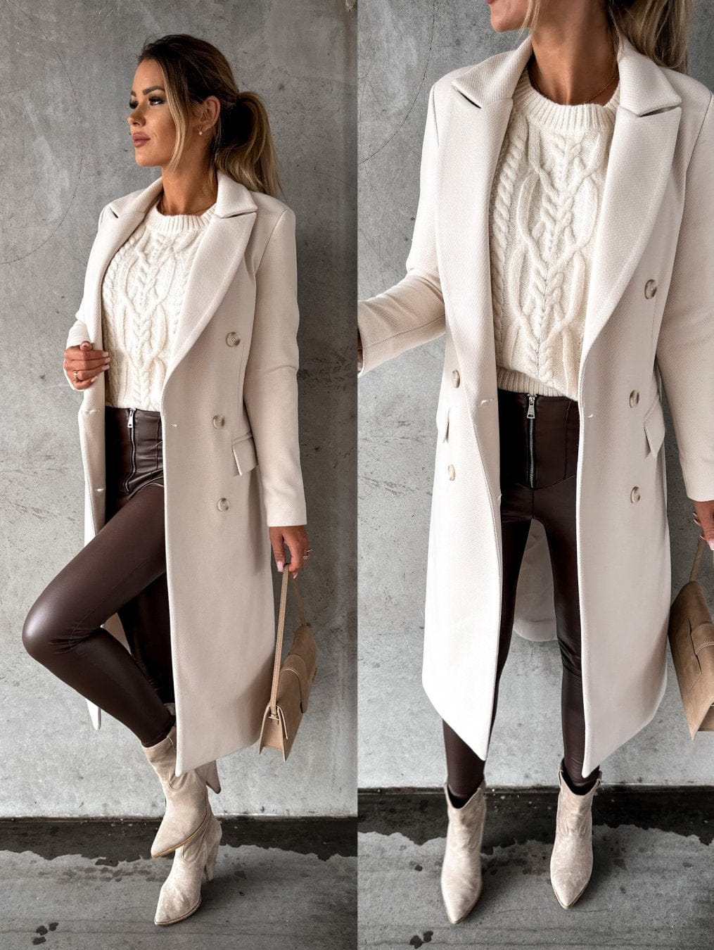 Trench Femme Croisé | Coupe Longue Élégante