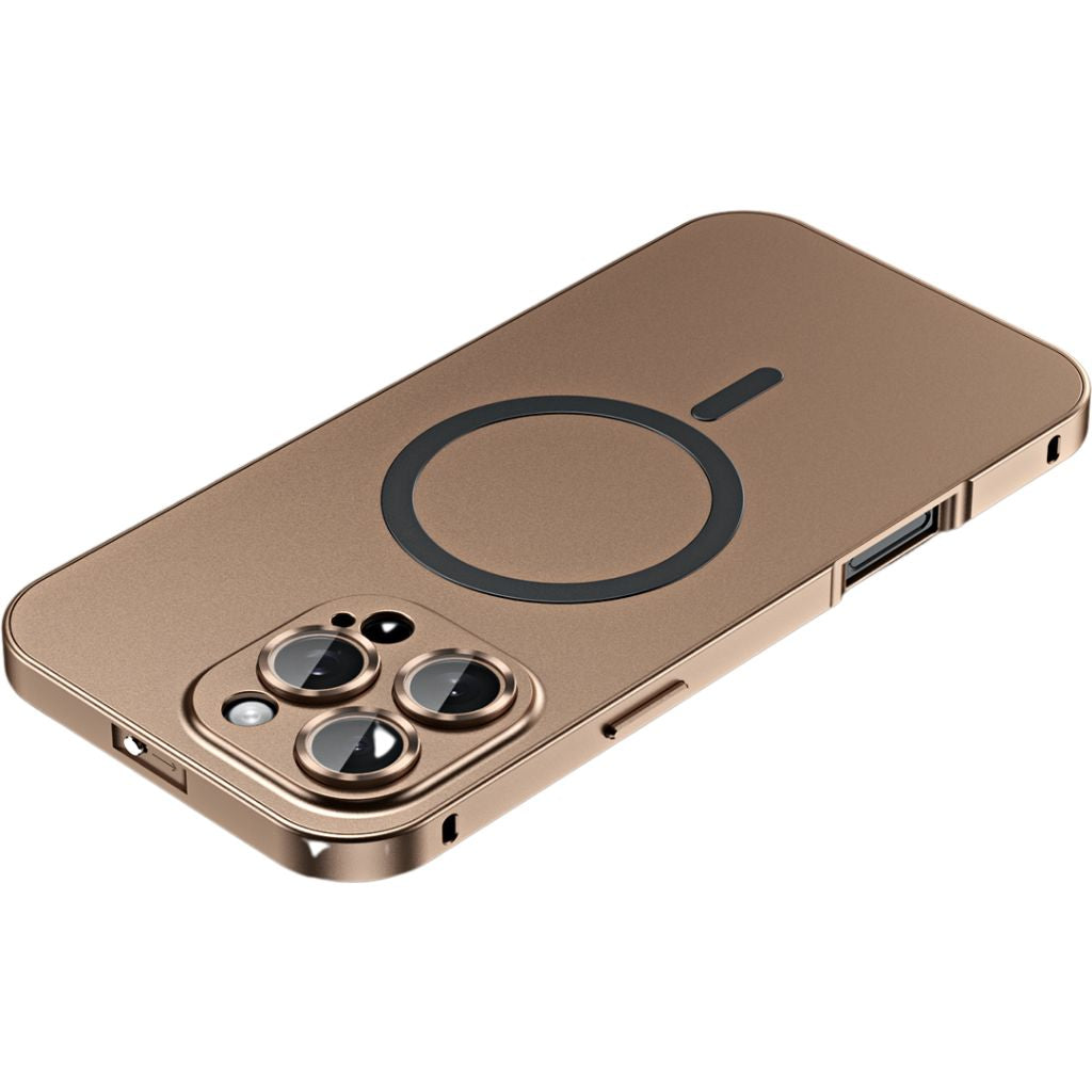 Coque iPhone MagSafe métal premium