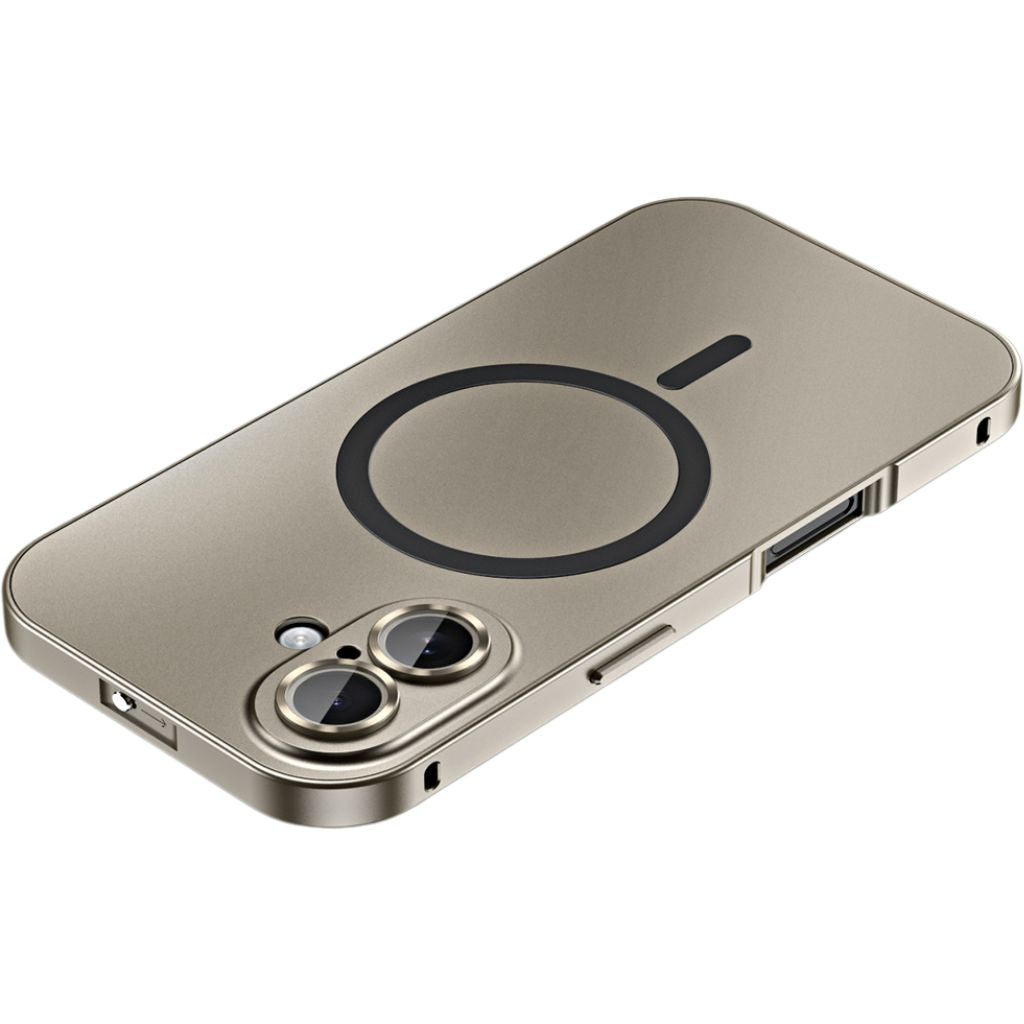 Coque iPhone MagSafe métal premium