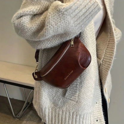 Sac banane cuir tendance large sangle