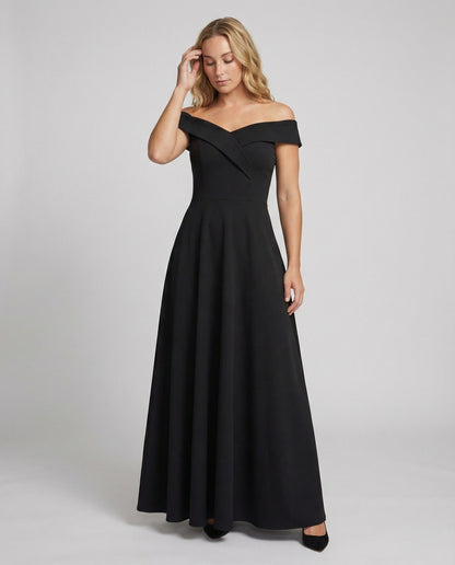 Robe longue élégante épaules dénudées