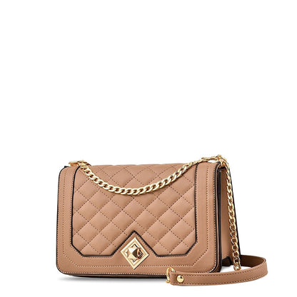 Sac bandoulière motif diamant femme
