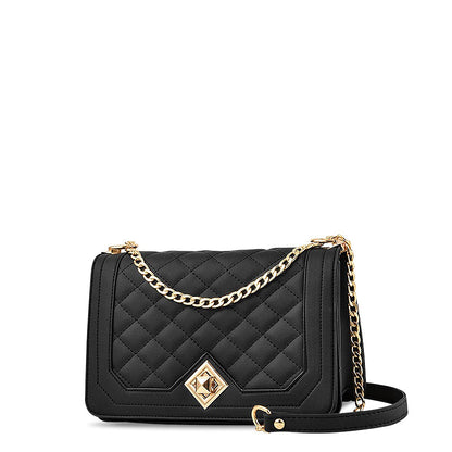 Sac bandoulière motif diamant femme