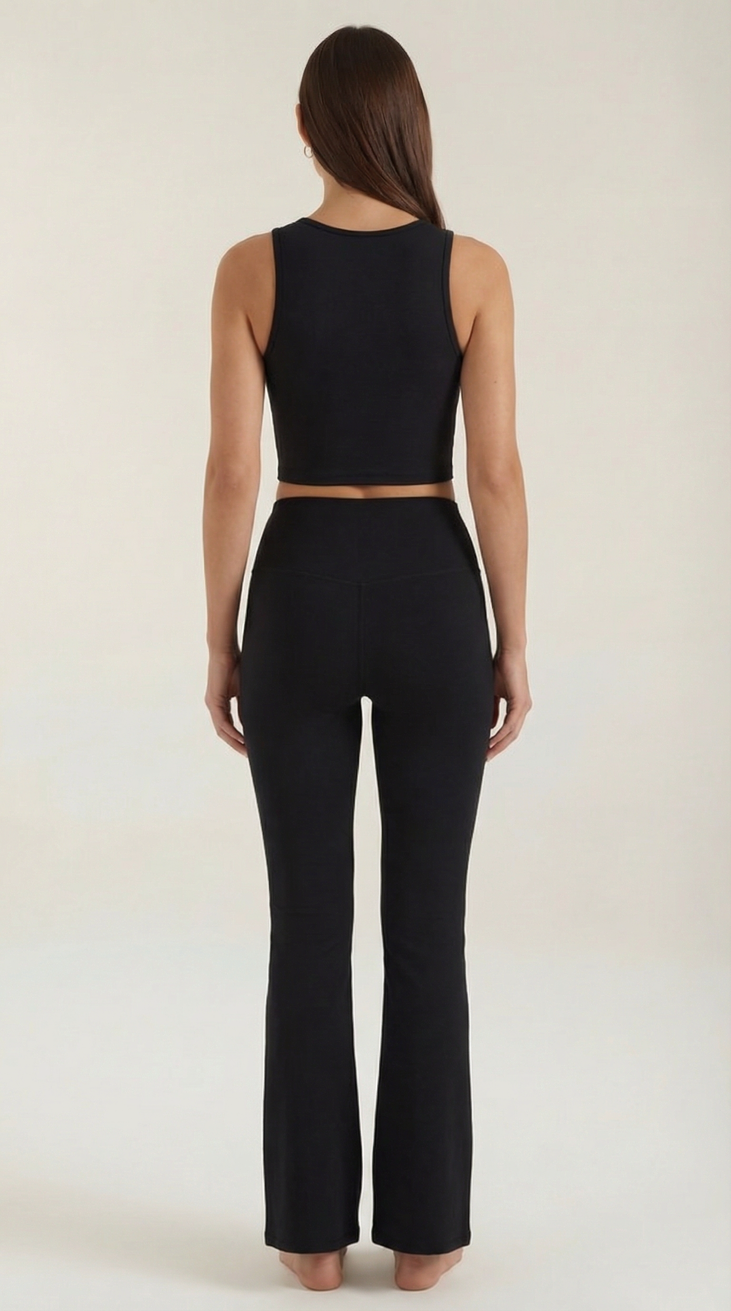 Legging évasée taille haute femme