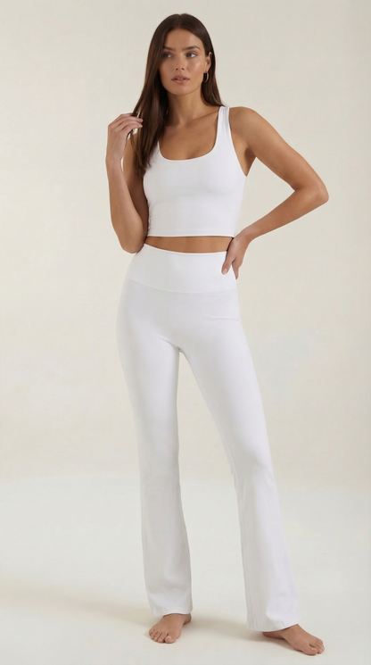 Legging évasée taille haute femme