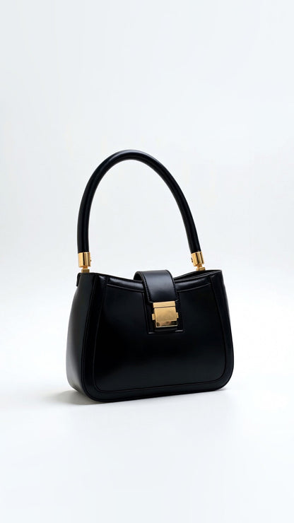 Sac à bandoulière femme structuré fermoir