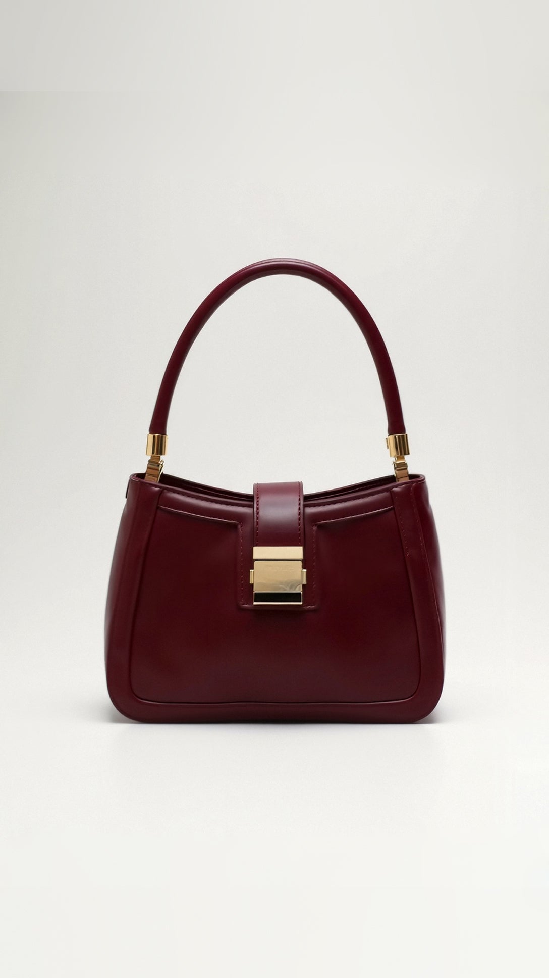 Sac à bandoulière femme structuré fermoir
