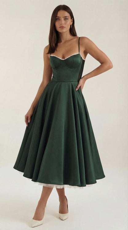 Robe midi tulle femme élégante