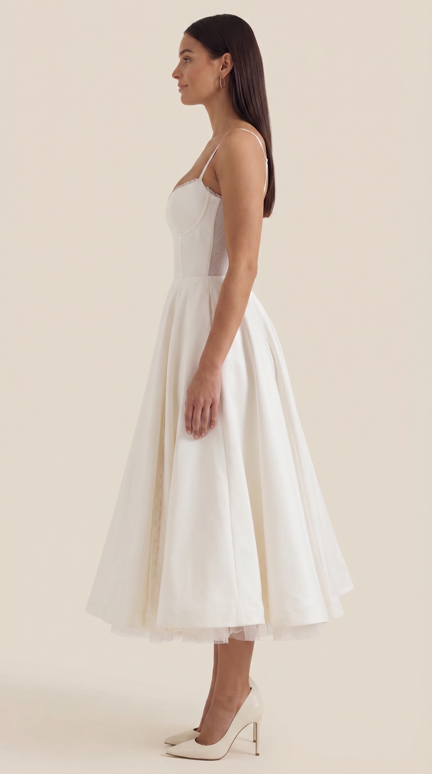 Robe midi tulle femme élégante