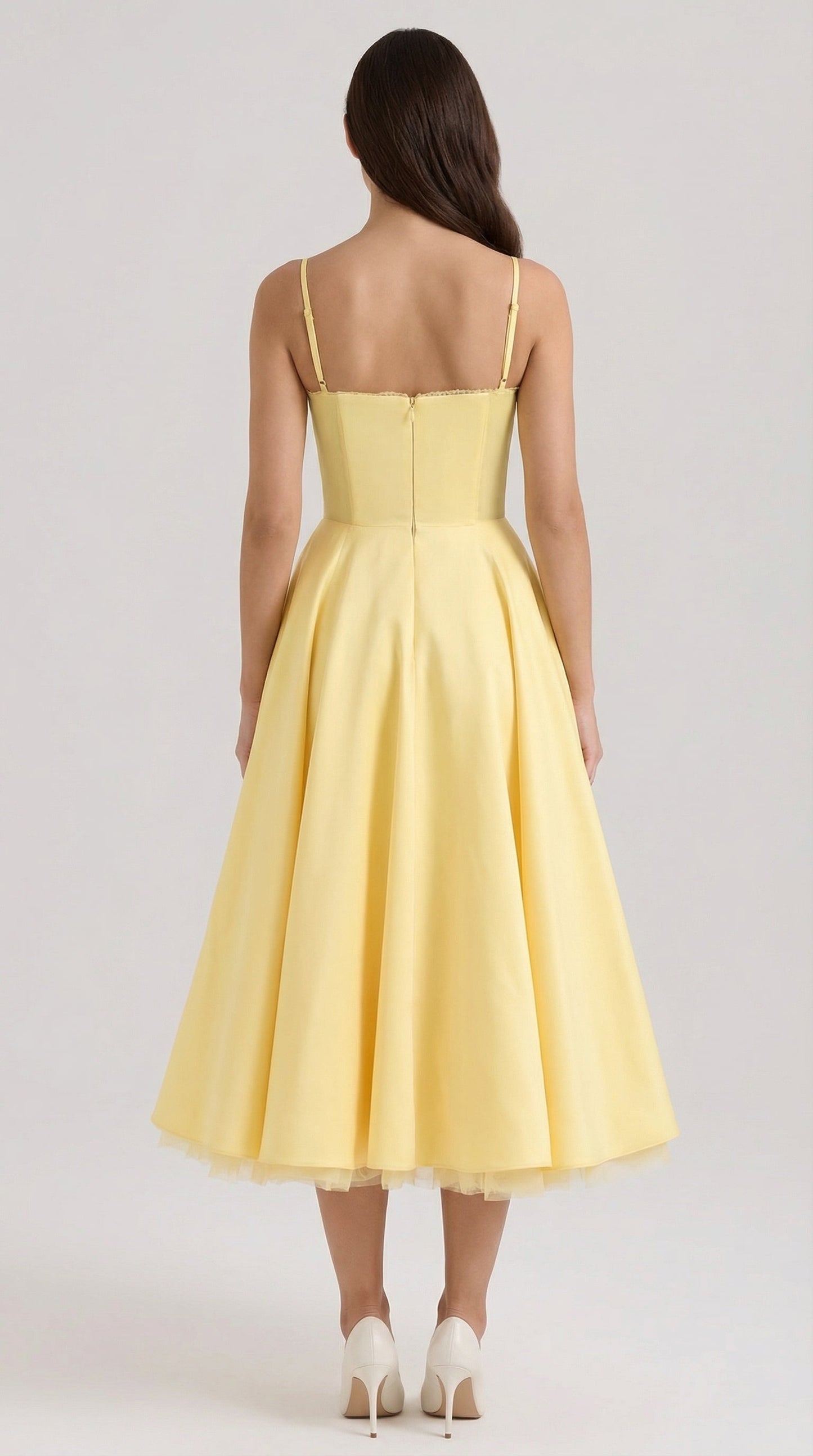 Robe midi tulle femme élégante