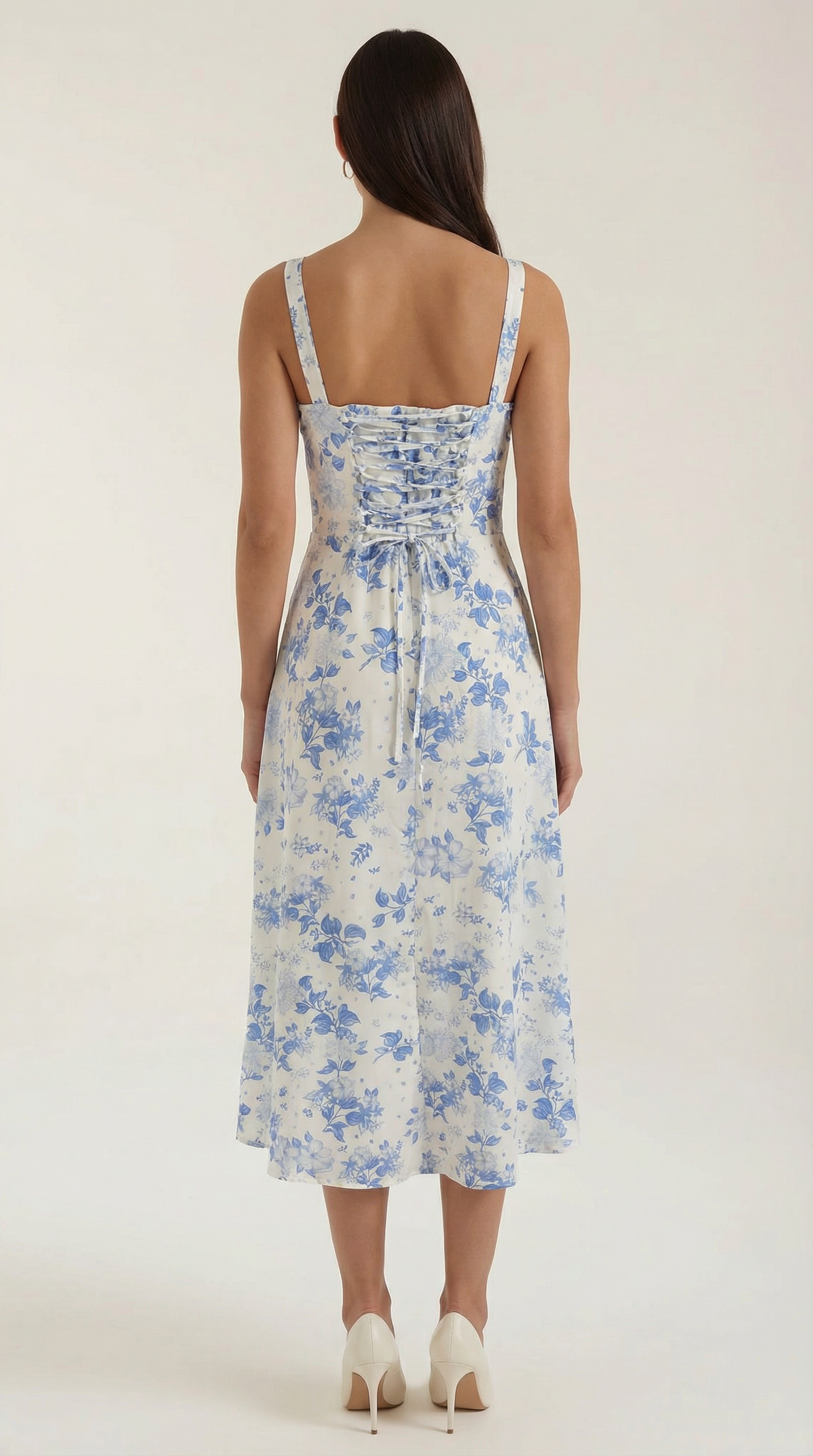 Robe midi fleurie femme été
