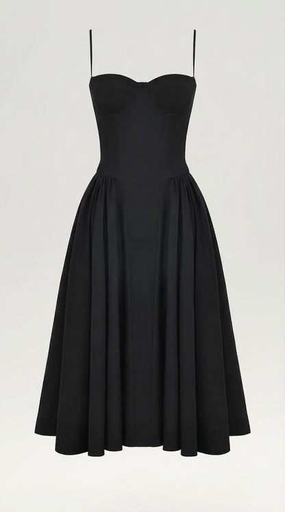 Robe midi corset femme imprimé fleuri