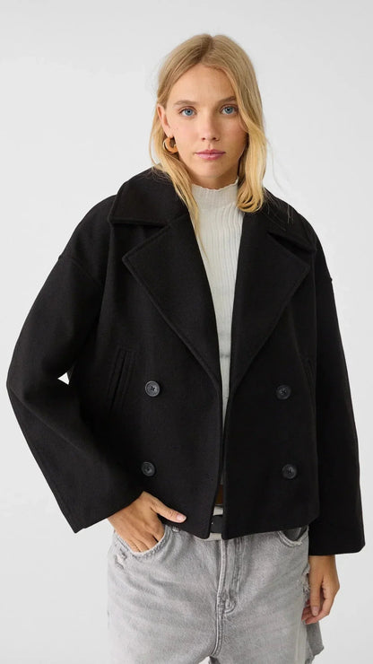 Veste courte femme croisée | style trench